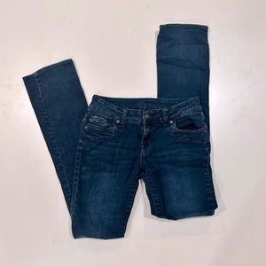 Delia Jeans Dark Blue Wash Bootcut Long